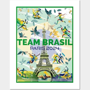 Team Brasil - Paris 2024 Posters and Art